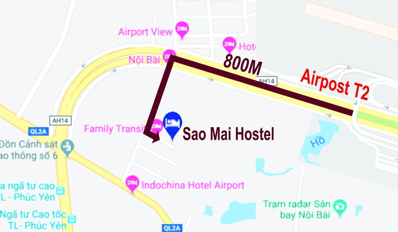 Sao Mai Cosy Nest-Noi Bai Airport Hostel Thach Loi Luaran gambar